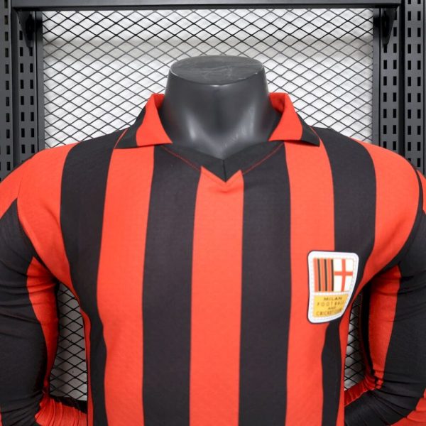 Ac Milan 2024/25 125Th Anniversary Edition Retro Long Sleeves Jersey Player Version - Image 4