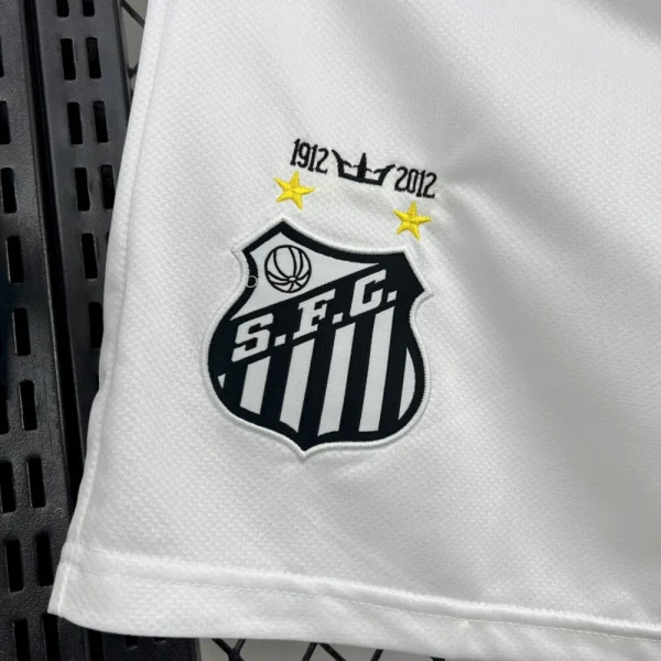 Santos 2011/12 Home Retro Shorts - Image 5