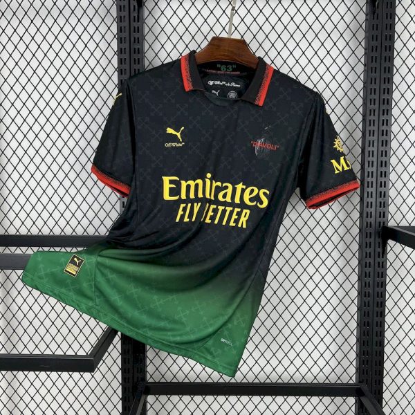 Ac Milan 2025/26 Co-Branded Black Edition Jersey