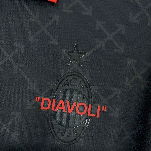 Ac Milan 2025/26 Co-Branded Black Edition Jersey - Image 6