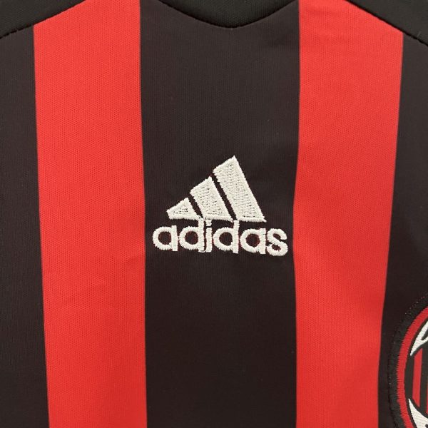 Ac Milan 2006/07 Home Kids Retro Jersey And Shorts - Image 8