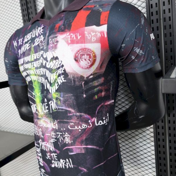 Manchester City 2025/26 Black Color Special Edition Jersey Player Version - Image 6
