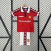 Retro Manchester United 1998/99 Home Kids Kit