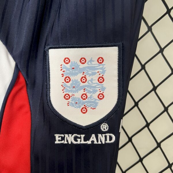 England 1998 Home Kids Retro Jersey And Shorts - Image 8