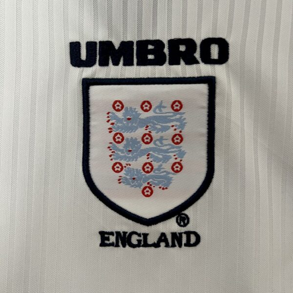 England 1998 Home Kids Retro Jersey And Shorts - Image 7