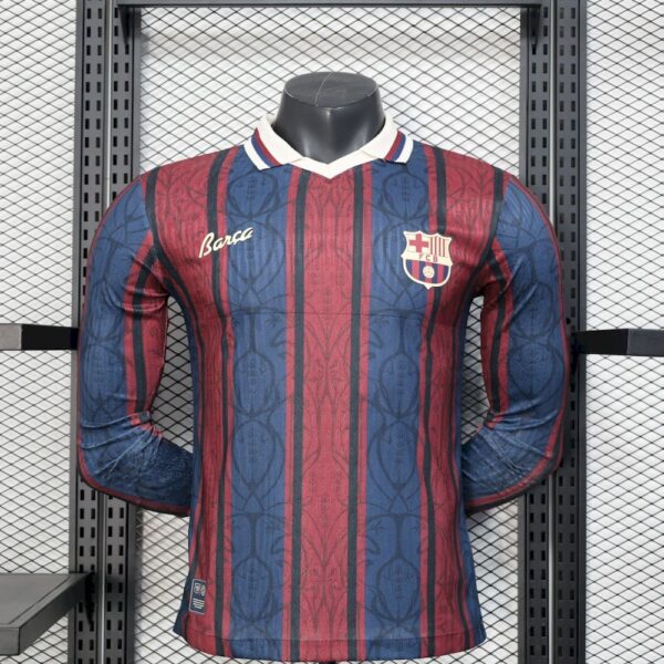 Barcelona 2025/26 Modernist Long Sleeves Jersey Player Version
