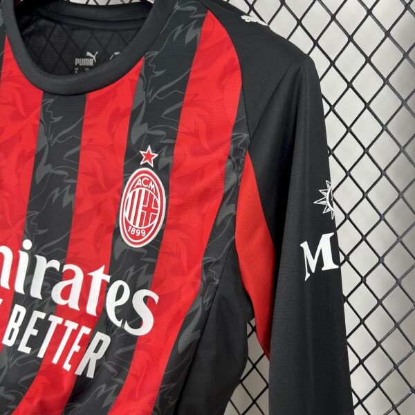 Ac Milan 2025/26 Home Long Sleeves Jersey - Image 6