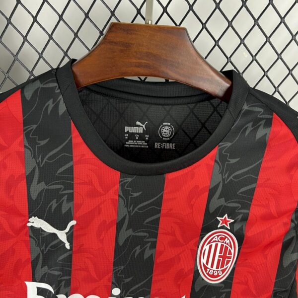 Ac Milan 2025/26 Home Long Sleeves Jersey - Image 3