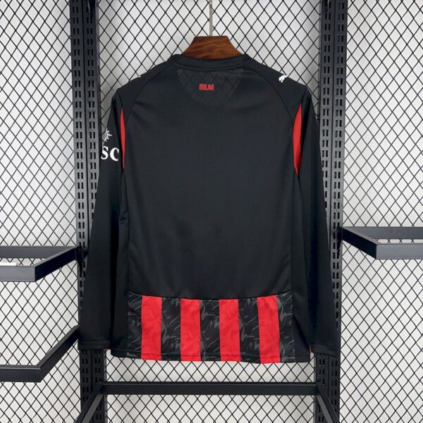 Ac Milan 2025/26 Home Long Sleeves Jersey - Image 2