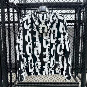 Vista alternativa de Barcelona 2025 Black and white stripesr Windbreaker