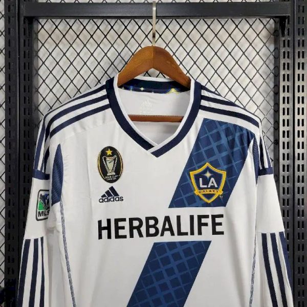 La Galaxy 2012/13 Home Long Sleeves Retro Jersey - Image 2