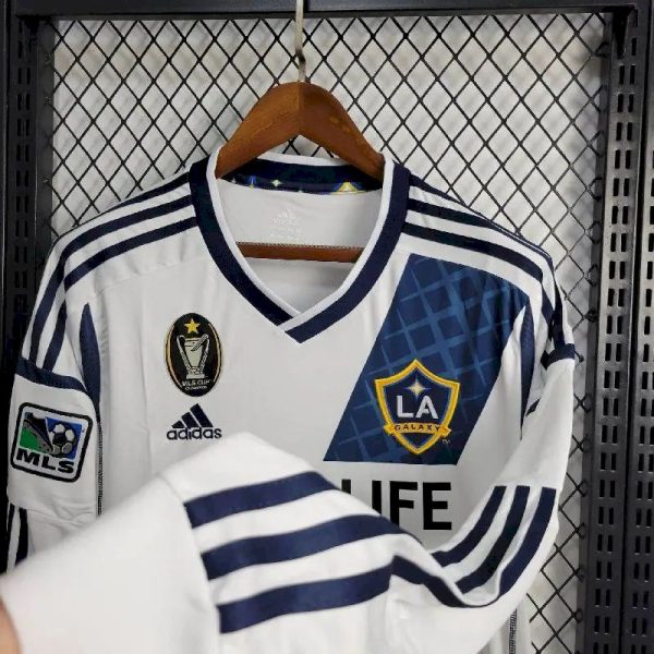La Galaxy 2012/13 Home Long Sleeves Retro Jersey - Image 6