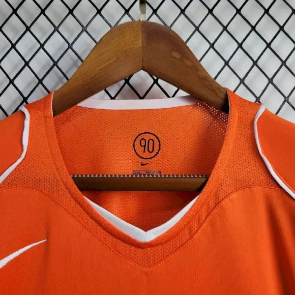 Netherlands 2004 Home Retro Jersey - Image 4