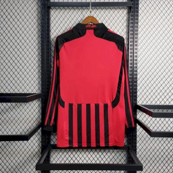 Ac Milan 2007/08 Home Long Sleeves Retro Jersey - Image 2