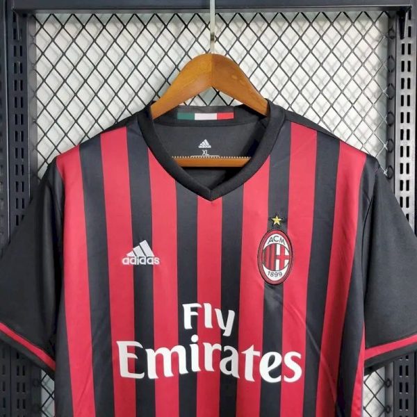 Ac Milan 2016/17 Home Retro Jersey - Image 4