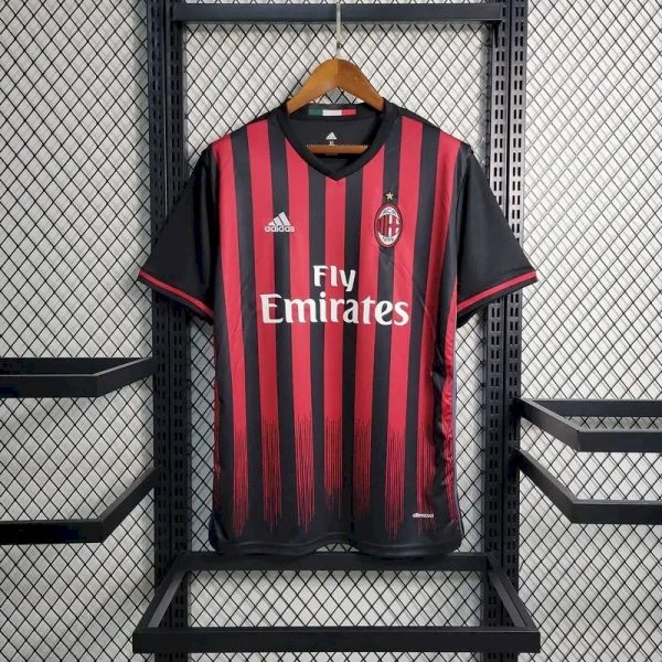 Ac Milan 2016/17 Home Retro Jersey - Image 3