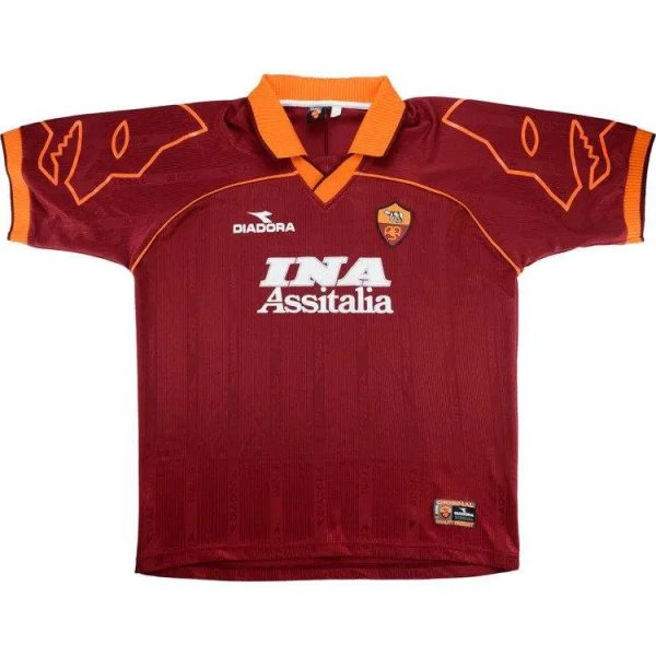 As Roma 1999/00 Home Retro Jersey