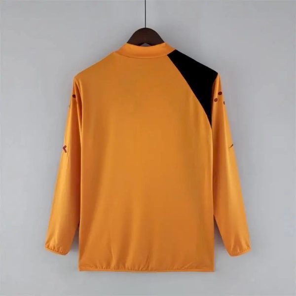 As Roma 2005/06 Home Long Sleeve Retro Jersey - Image 7