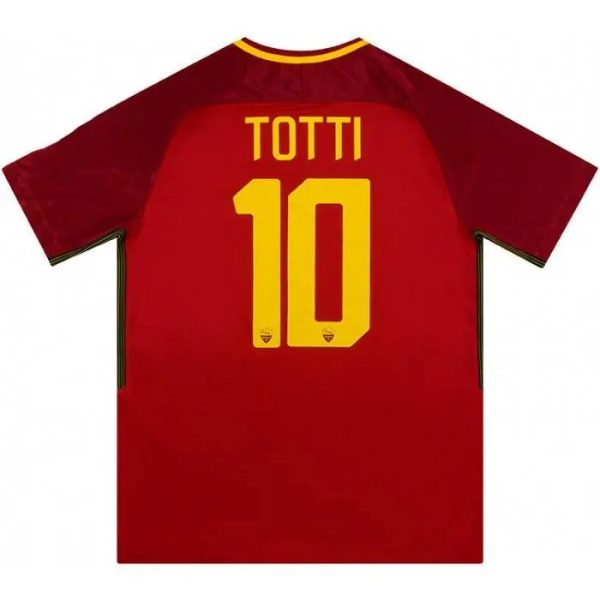 As Roma 2017/18 Home Retro Jersey - Image 2