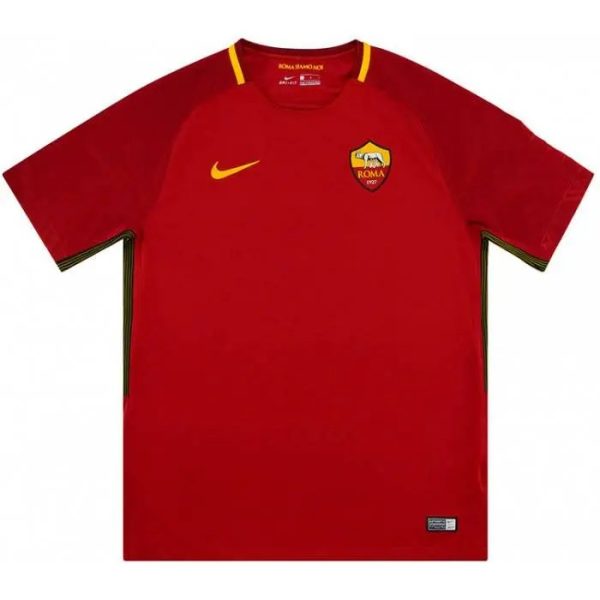 As Roma 2017/18 Home Retro Jersey - Image 2