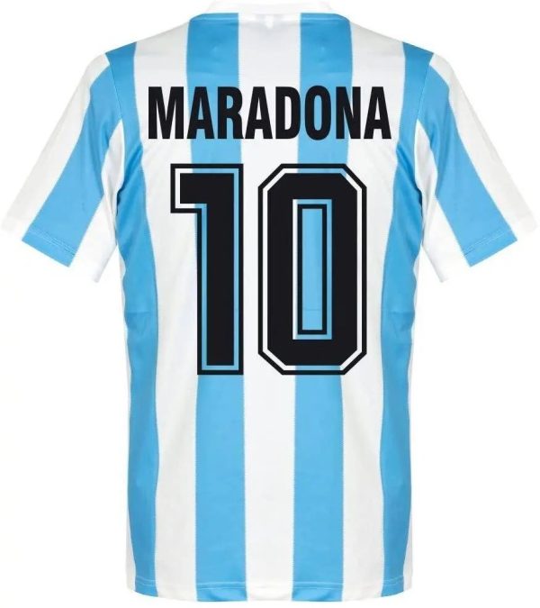 Argentina 1986 Maradona Home Retro Jersey - Image 2