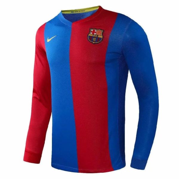 Barcelona 2006/07 Home Long Sleeves Retro Jersey - Image 2