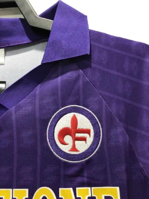 Fiorentina 1989-90 Home Retro Jersey - Image 3
