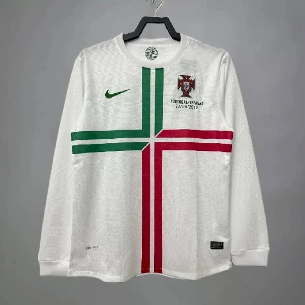 Portugal 2012 Euro Cup Away Long Sleeves Retro Jersey