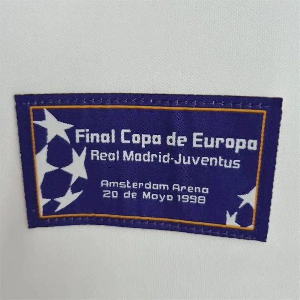 Real Madrid 1997/98 Champions League 7 Champions Commemorative Retro Jersey - Image 7