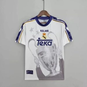 Real Madrid 1998 UCL Winners Signed Retro Jersey