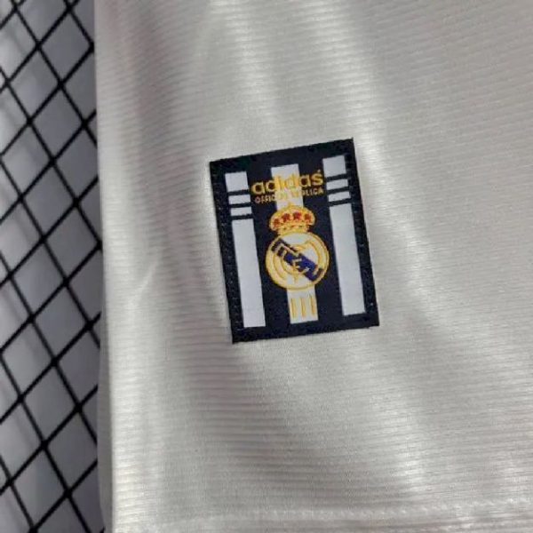 Real Madrid 1999/00 Home Long Sleeves Retro Jersey - Image 5