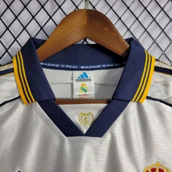 Real Madrid 1999/00 Home Long Sleeves Retro Jersey - Image 13