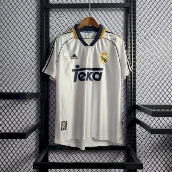 Real Madrid 1999/00 Home Long Sleeves Retro Jersey - Image 16