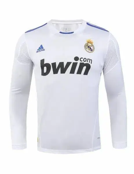 Real Madrid 2010/11 Home Long Sleeves Retro Jersey