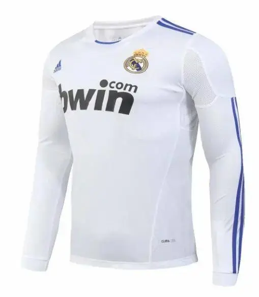 Real Madrid 2010/11 Home Long Sleeves Retro Jersey - Image 2