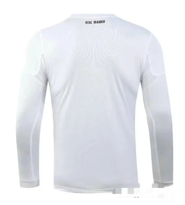 Real Madrid 2010/11 Home Long Sleeves Retro Jersey - Image 3