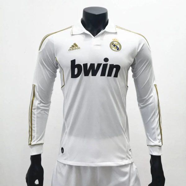 Real Madrid 2011/12 Home Long Sleeves Retro Jersey