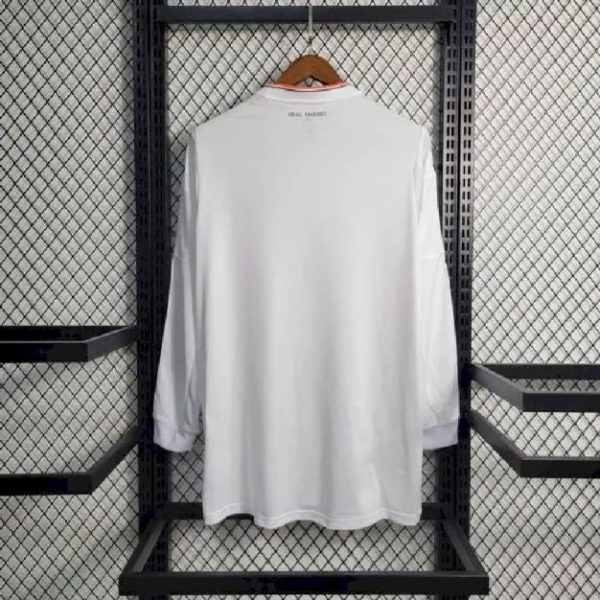 Real Madrid 2013/14 Home Long Sleeve Retro Jersey - Image 9