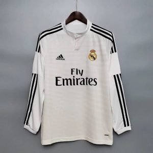 Real Madrid 2014/15 Home Long Sleeves Retro Jersey