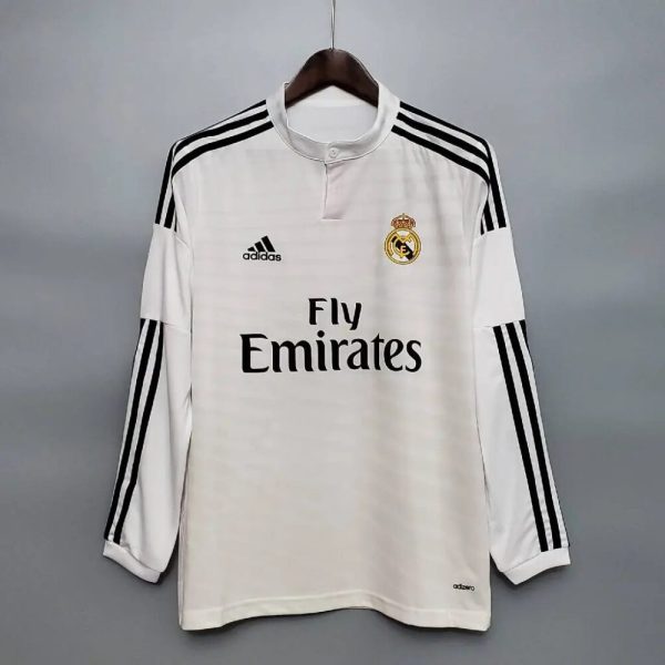 Real Madrid 2014/15 Home Long Sleeves Retro Jersey