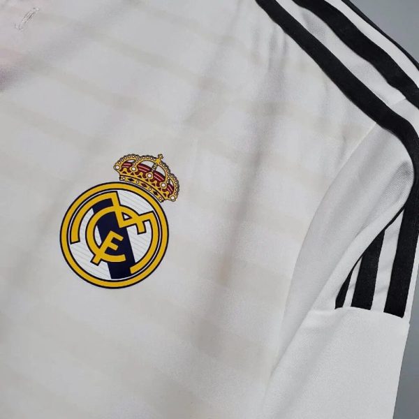 Real Madrid 2014/15 Home Long Sleeves Retro Jersey - Image 5