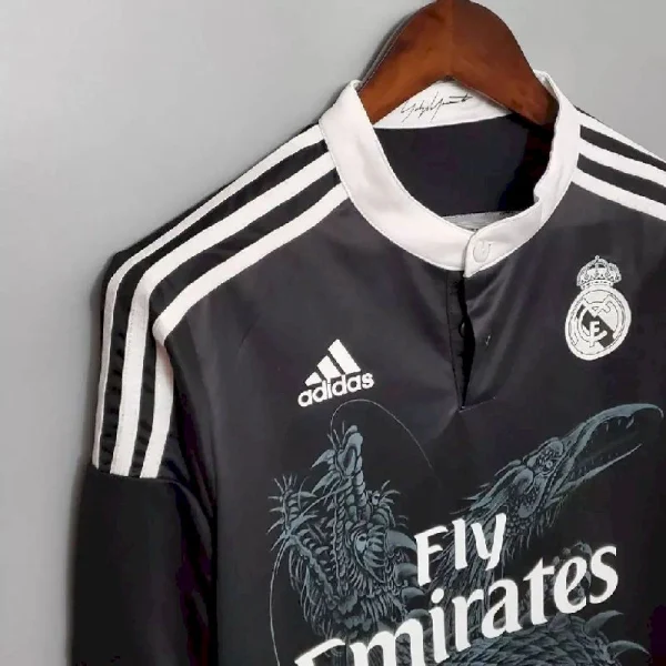 Real Madrid 2014/15 Third Long Sleeves Retro Jersey - Image 3