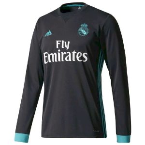 Real Madrid 2017/18 Away Long Sleeves Retro Jersey