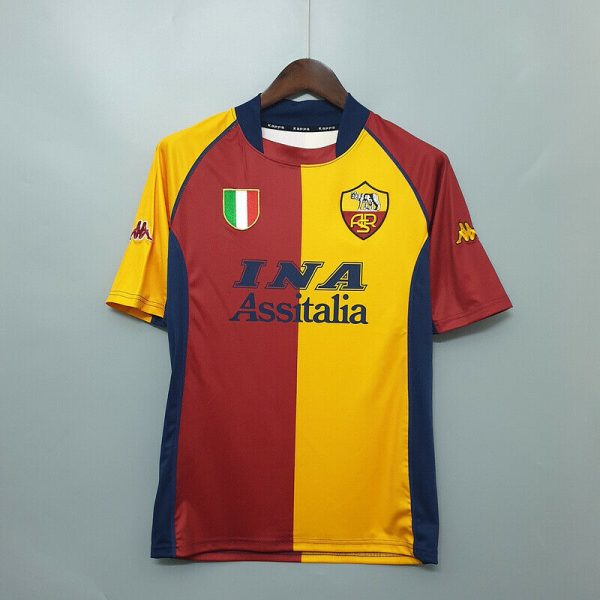 As Roma 2001/02 Home Retro Jersey