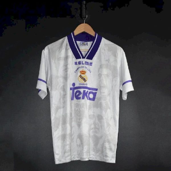 Real Madrid 1996/97 Champions Retro Jersey