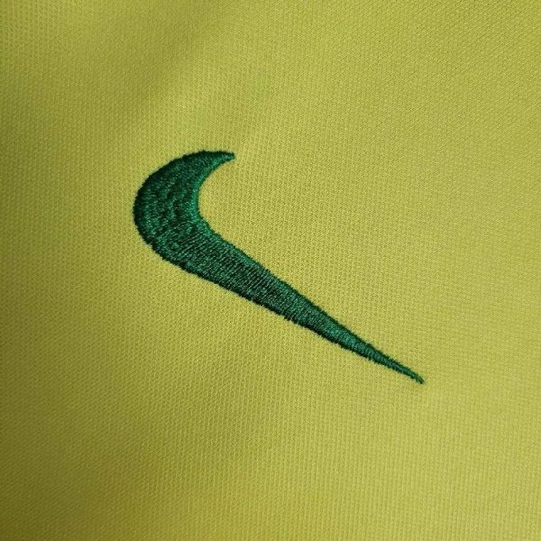 Brazil 2002 Home Kids Retro Jersey And Shorts - Image 8