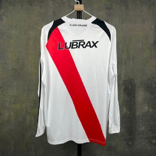 River Plate 2009/2010 Home Long Sleeves Retro Jersey - Image 5