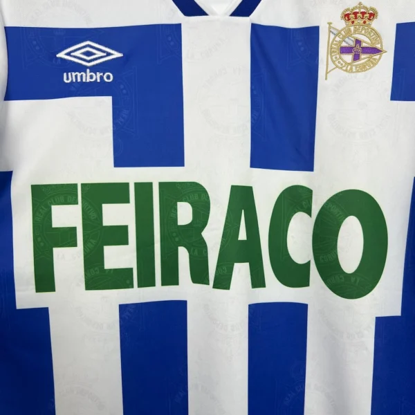 Deportivo De La Coruna 1994/95 Home Retro Jersey - Image 3