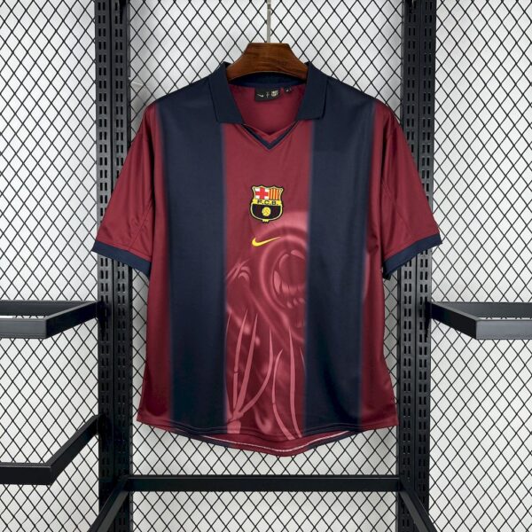 Aa Barcelona 2000/01 Home Retro Skeleton Jersey - Image 9