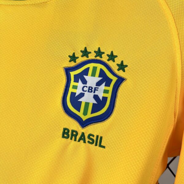 Brazil 2010 Home Retro Jersey - Image 6